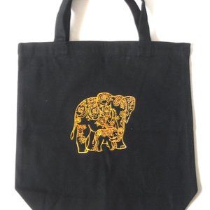 Black Reusable Tote Bag